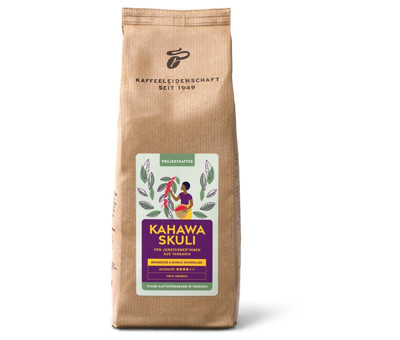 Tchibo - Projektkaffee Kahawa Skuli - 500 g Ganze Bohne - Intensität: 4/6