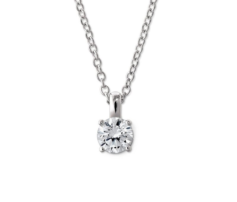 Tchibo - 925 Silber Kette Solitär - silber