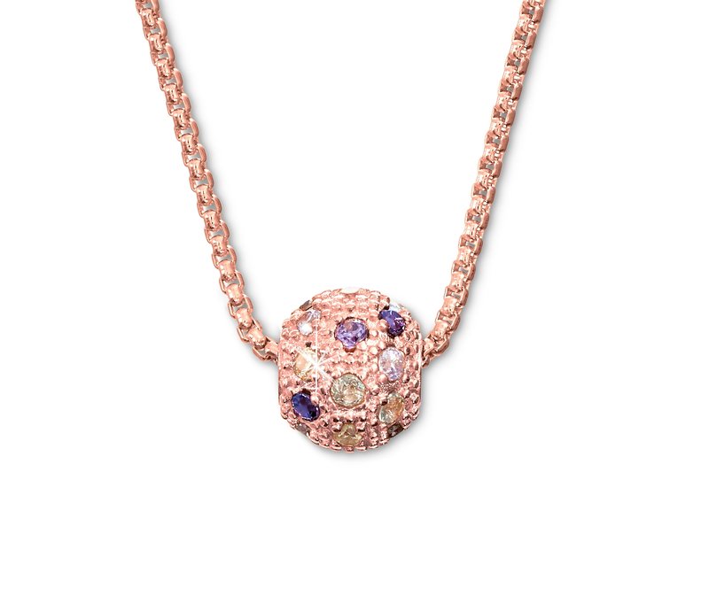 Tchibo - 925 Silber Kette Multicolor - gold