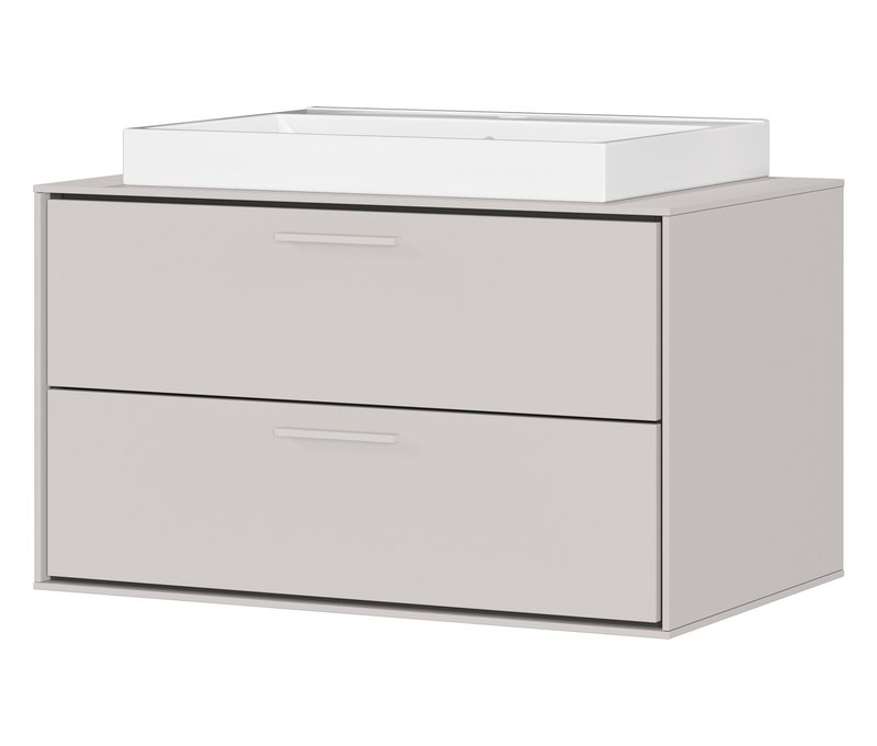 Tchibo - Waschtisch »Sovana« mit Becken - 80x50x47cm - Holz / Keramik