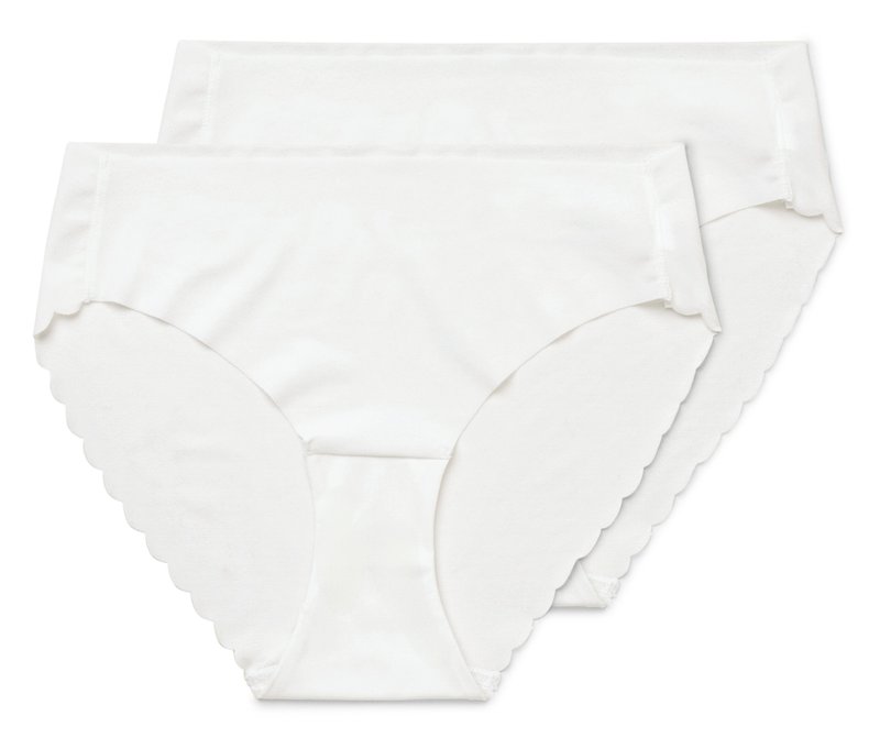 Tchibo - 2 Magic-Cut-Slips - Damen - Gr. XS - weiß