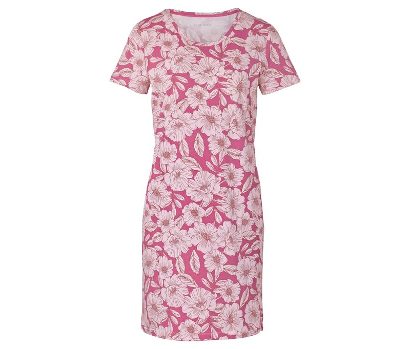 Tchibo - Nachthemd - Damen - Gr. XXL - pink/geblümt