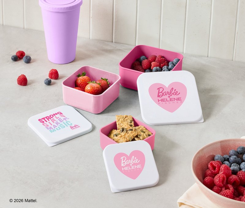 Tchibo - 3 Barbie loves Helene Fischer Snackboxen - weiß