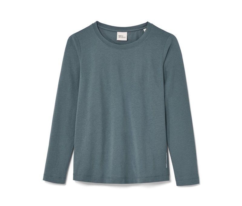 Nah/Studio Longsleeve - Baumwolle - Gr. XS - blau