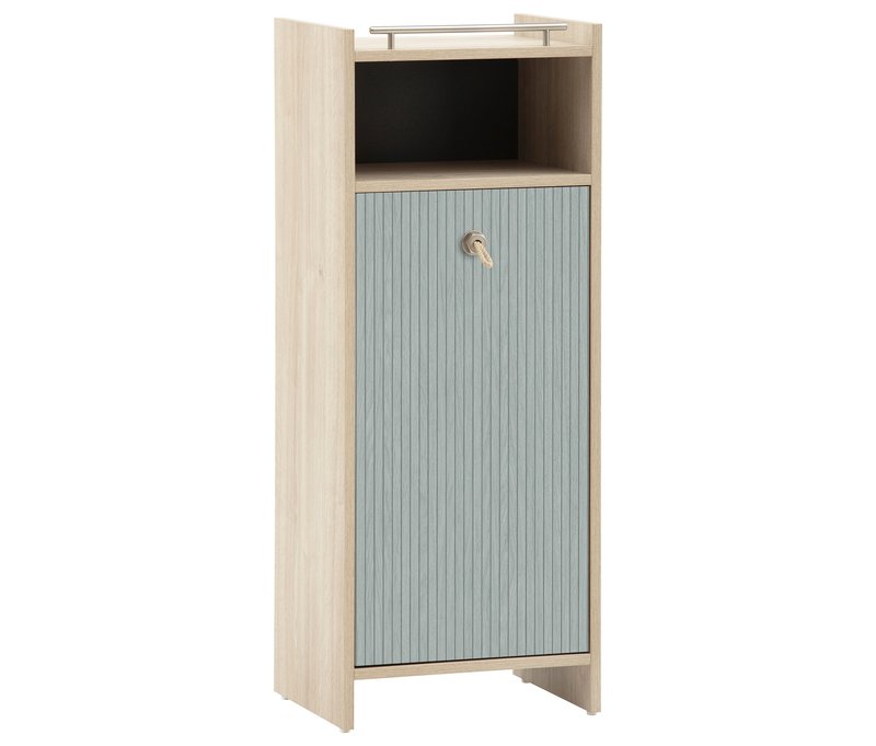 Tchibo - Highboard »Sonderby« - 40,2x33x104,2cm - silber - Holz / Metall / Kunststoff