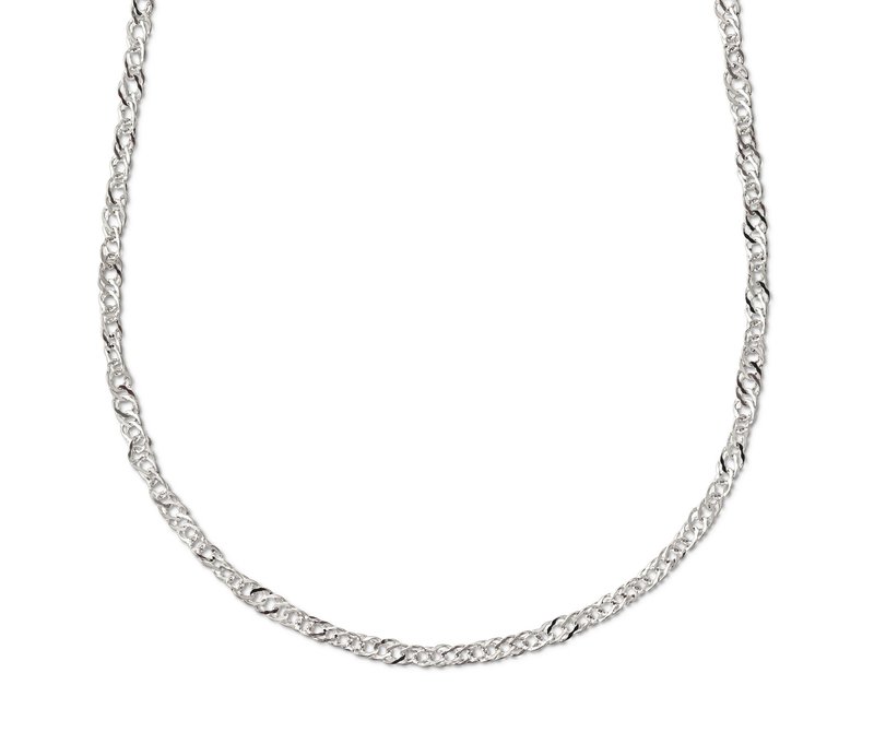 Tchibo - 925 Silber Kette Singapur - silber