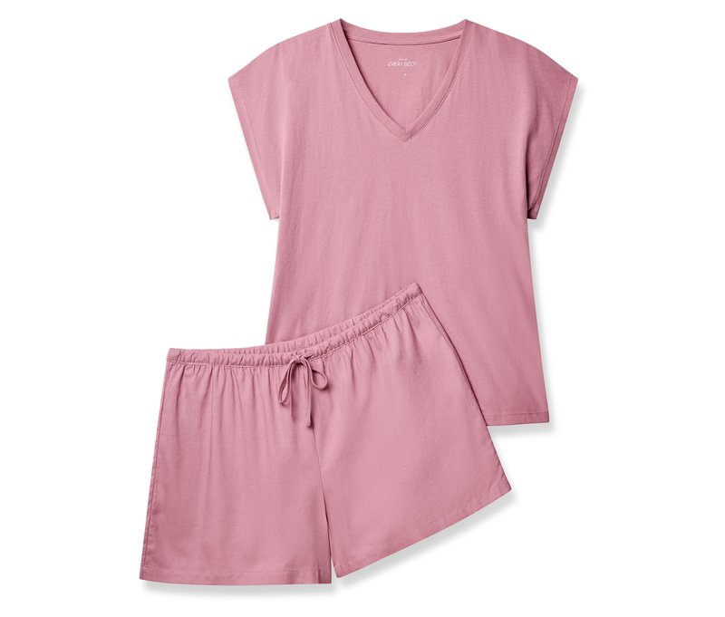 Tchibo - Shorty-Pyjama-Set - Damen - Gr. 36 - rosa