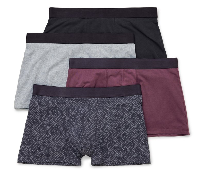 Tchibo - 4 Slipboxer - Herren - Gr. Xxl/8 - anthrazit/print