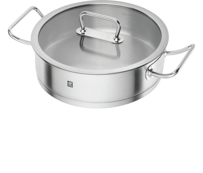 Zwilling »Pro« Servierpfanne mit Deckel - silber