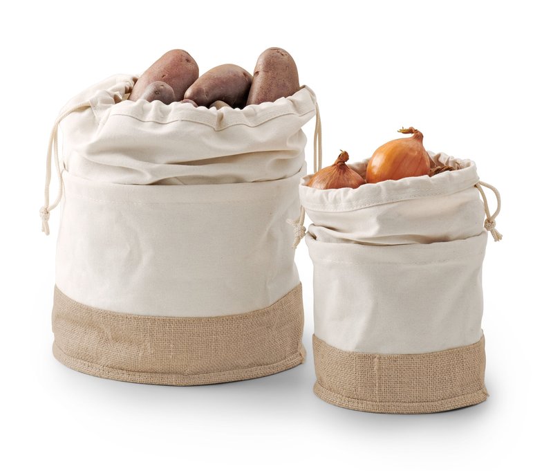 Tchibo - 2 Aufbewahrungsbeutel - beige