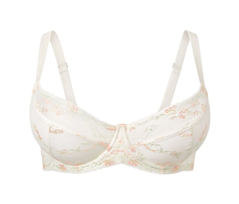 Tchibo - Bügel-BH mit Spitze - Damen - Gr. 95E - weiß