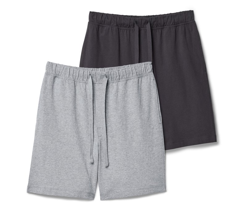 Tchibo - 2 Pyjamashorts - Herren - Gr. S - anthrazit