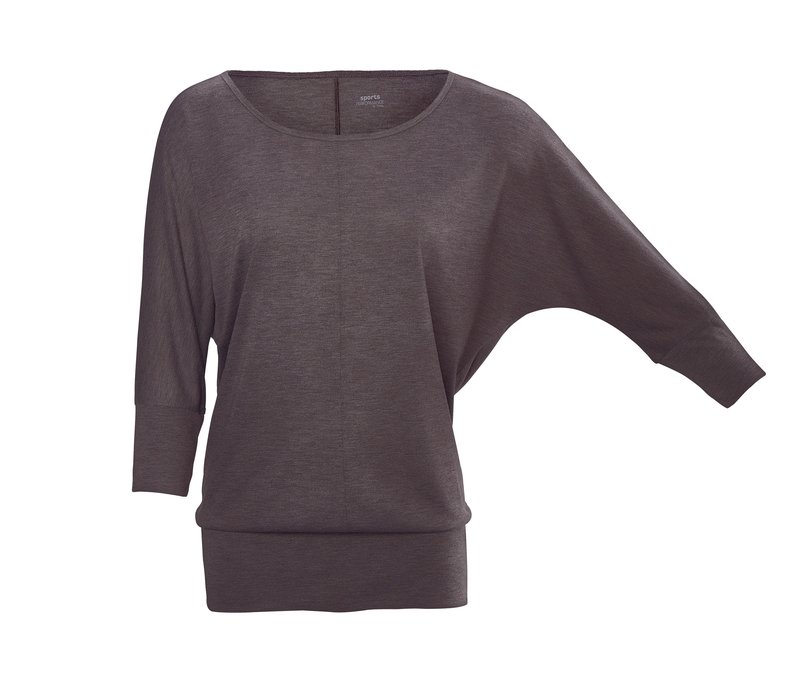 Tchibo - 3/4-Sport-und-Yogashirt - Damen - Gr. L - braun