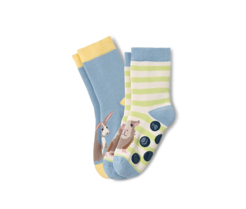 Tchibo - 2 Paar Kleinkind-Antirutsch-Socken - Baby - Gr. 23-26 - hellblau