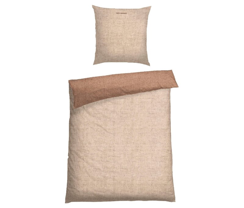 Schiesser Renforcé-Bettwäsche »Doubleface« - beige