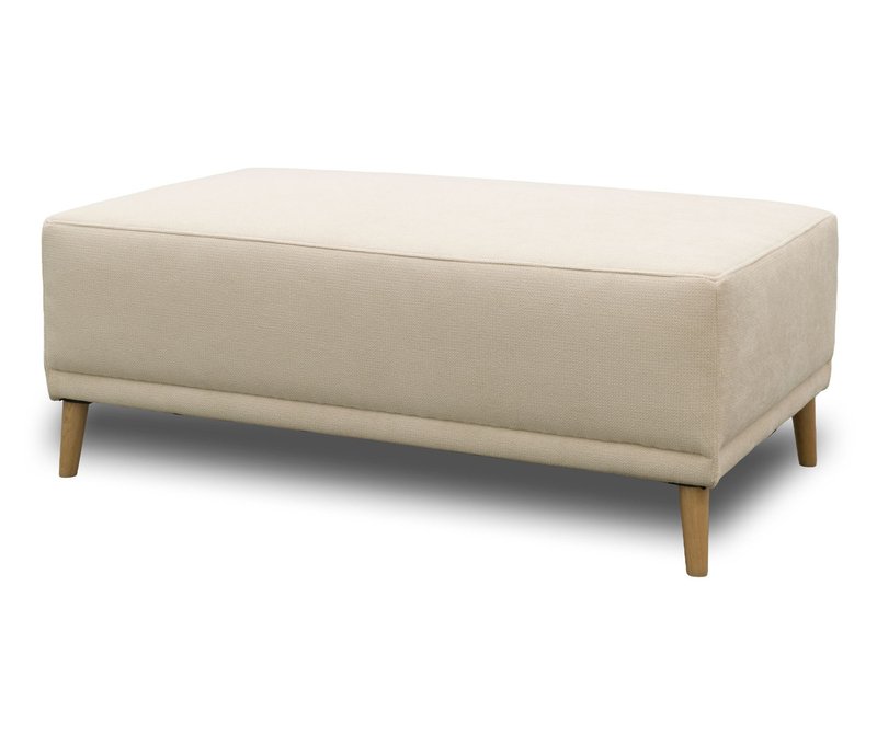Domo Hocker »Malmö« - 124x73x44cm - creme - Polyester / Acryl / Holz