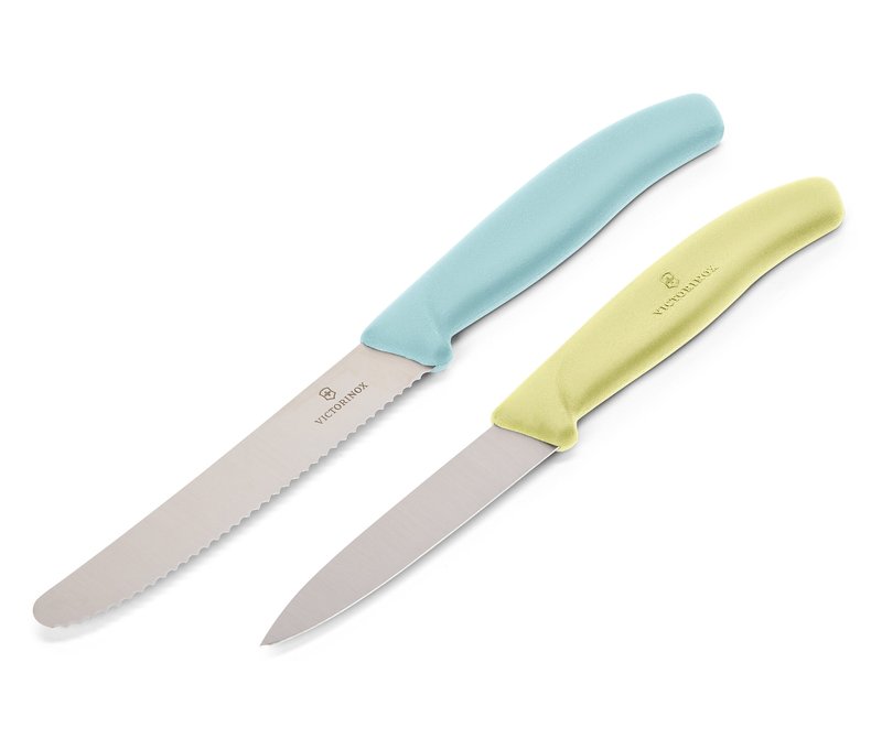Tchibo - 2 Victorinox Küchenmesser »Swiss Classic« - hellgelb