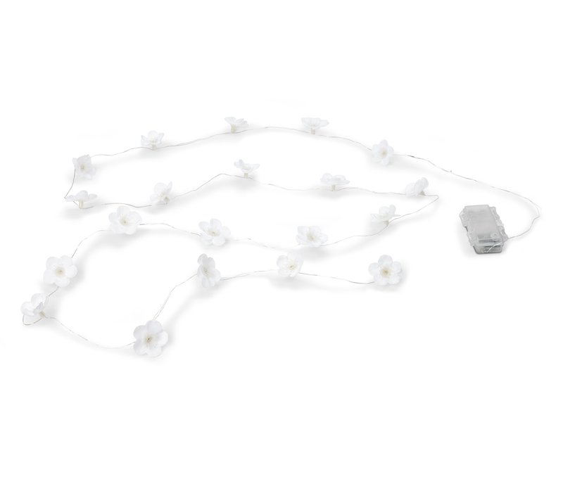 Tchibo - LED-Outdoor-Lichterkette »Blüten« - weiß