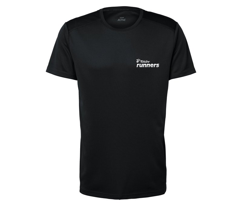 Tchibo - Sportshirt - Herren - Gr. S - schwarz/print