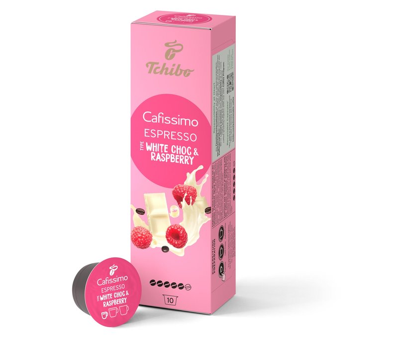 Cafissimo Flavoured Espresso - White Choc & Raspberry - 10 Kapseln - Intensität: 5/6