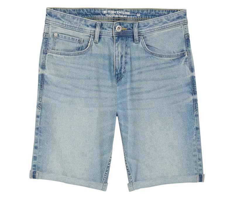 Tom Tailor Ttjosh Regular Slim Jeans Shorts - Herren - Gr. 32 - dunkelblau