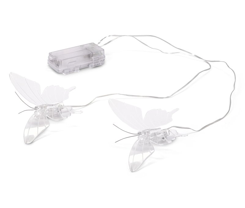 Tchibo - 2 LED-Outdoor-Schmetterlinge - 9x10x5cm - transparent - Kunststoff