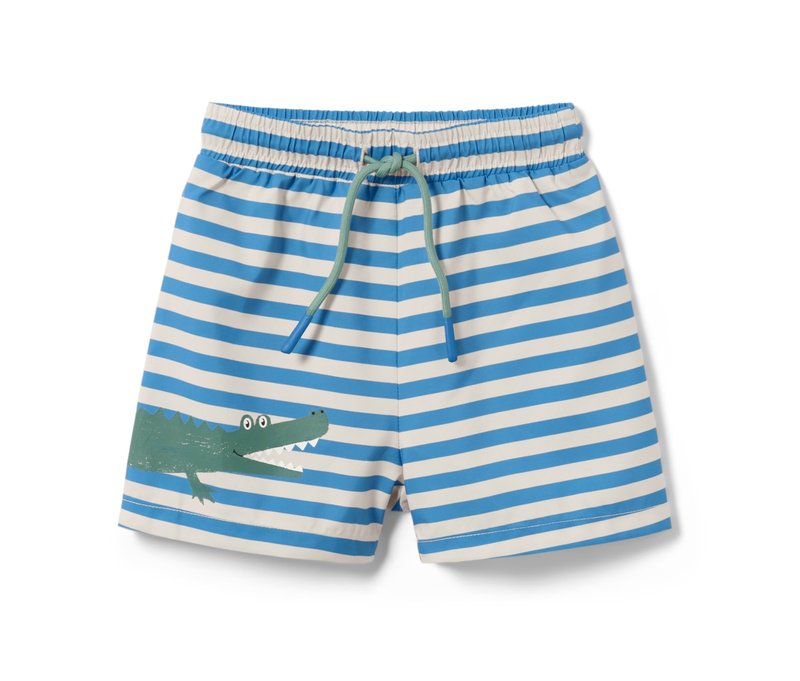 Tchibo - Kinder-Boardshorts - Gr. 98/104 - beige/gestreift