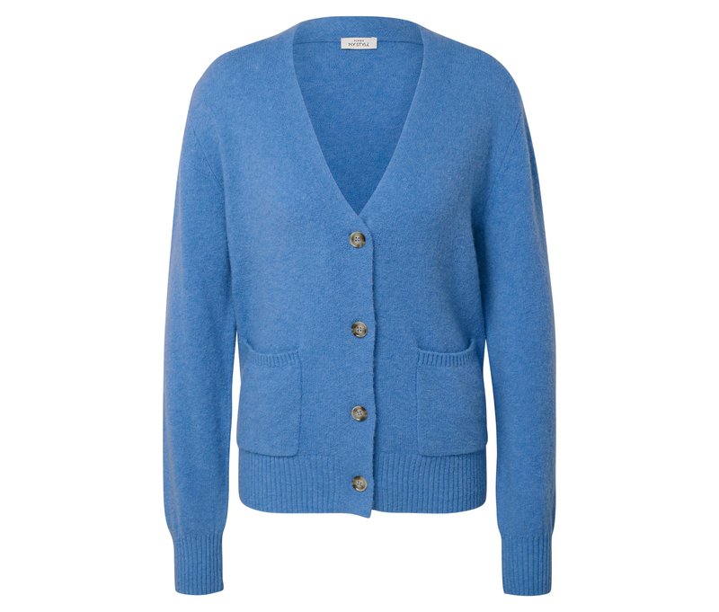Tchibo - Da.Strickcaridgan - Damen - Gr. XL - blau