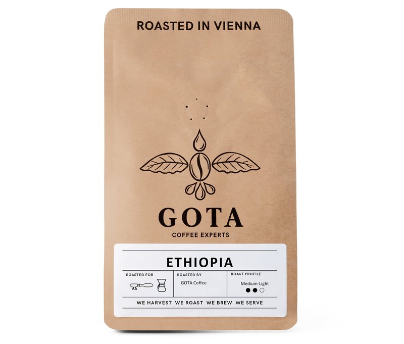 Gota Coffee - Ethiopia Omni-Roast - 250 g Ganze Bohne - Intensität: 2/6