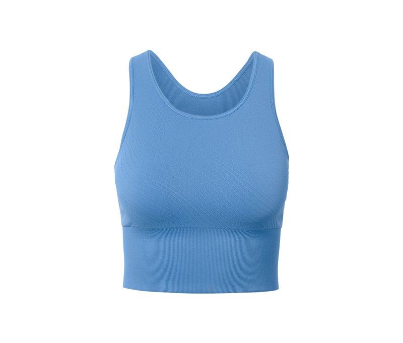 Tchibo - Seamless-Sport-Bralette - Damen - Gr. S - blau