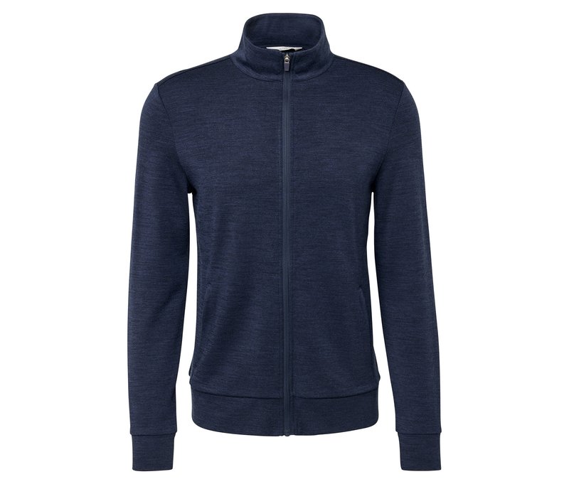 Tchibo - He.-Merino Funktionsjacke - Herren - Gr. L - dunkelblau