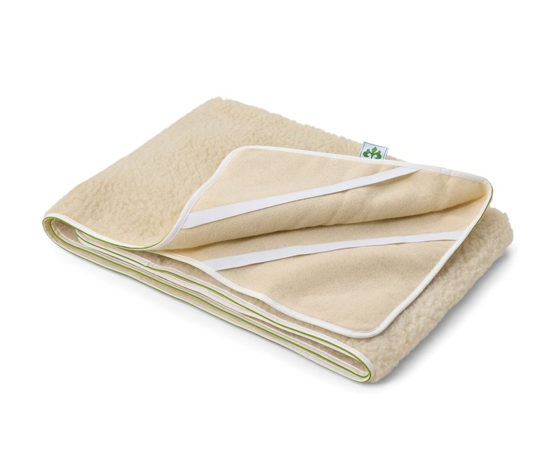 irisette® greenline Schurwoll-Matratzenauflage - weiß
