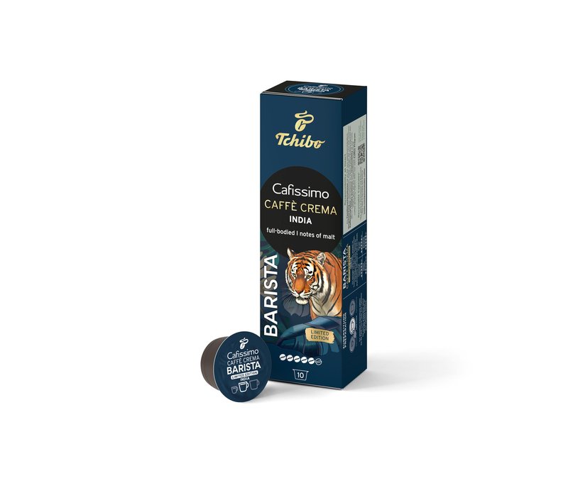 Cafissimo Barista Caffè Crema India - 10 Kapseln - Intensität: 5/6