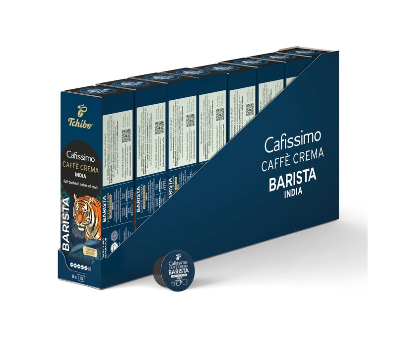 Cafissimo Barista Caffè Crema India - 80 Kapseln - Intensität: 5/6
