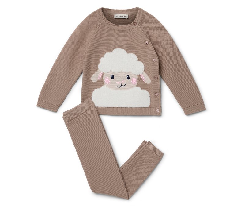 Tchibo - Baby-Strickkombi - Baby - Gr. 98/104 - hellbraun