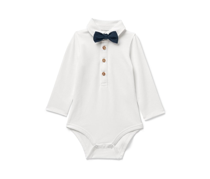 Tchibo - Baby Body mit Fliege - Baby - Gr. 98/104 - dunkelblau