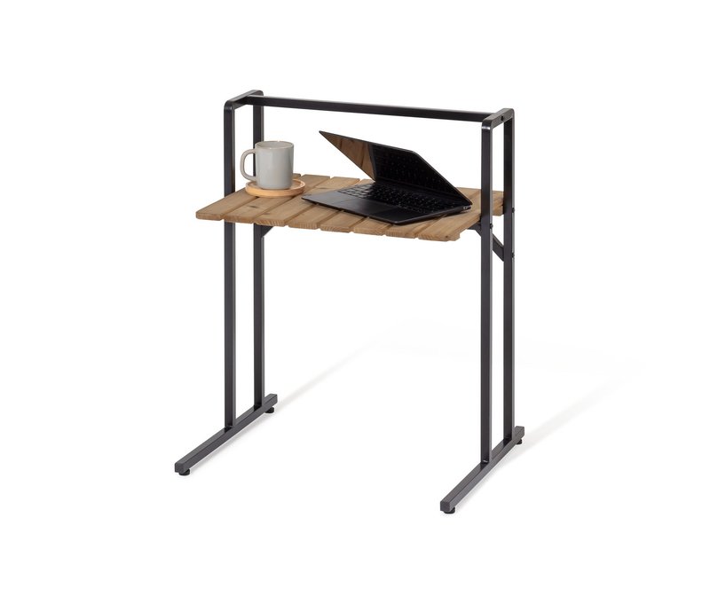Tchibo - C-Table mit großer Tischplatte - 60x50,5x74cm - schwarz - Holz / Holz / Stahl