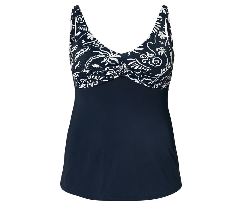 Tchibo - Tankini-Top - Damen - Gr. 50 - dunkelblau/print