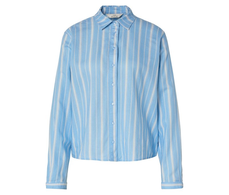 Tchibo - Leinenbluse - Damen - Gr. 46 - hellblau