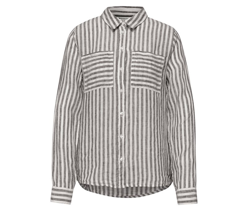 Street One Hemdbluse - Damen - Gr. 44 - dunkelbraun