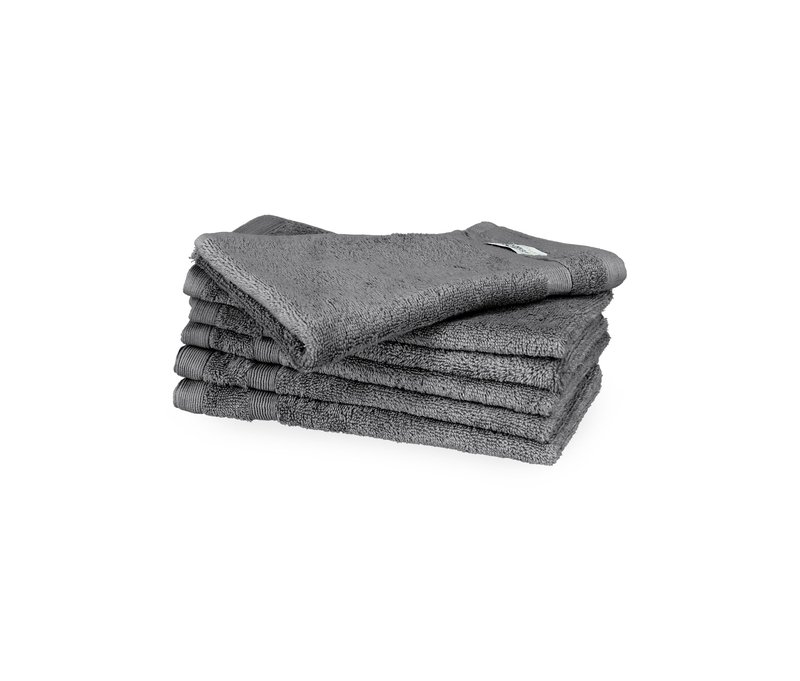 Tchibo - Schöner WOHNEN-Kollektion 6 Gästehandtücher »Cuddly« - anthrazit