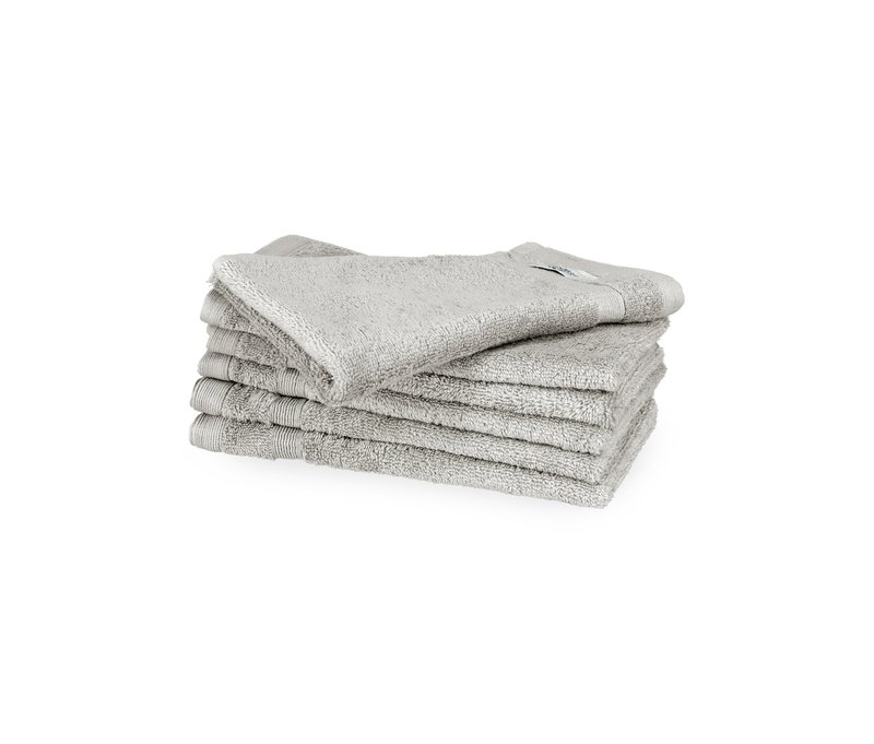 Tchibo - Schöner WOHNEN-Kollektion 6 Gästehandtücher »Cuddly« - hellgrau