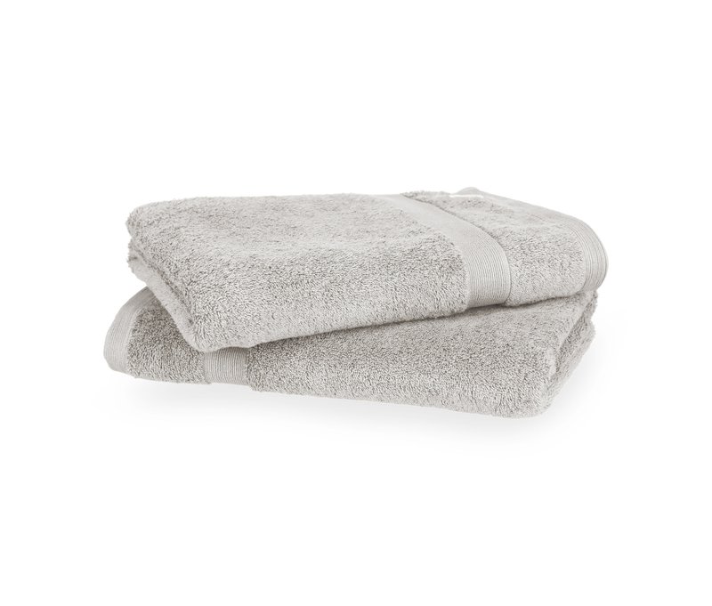 Tchibo - Schöner WOHNEN-Kollektion 2 Badetücher »Cuddly« - hellgrau