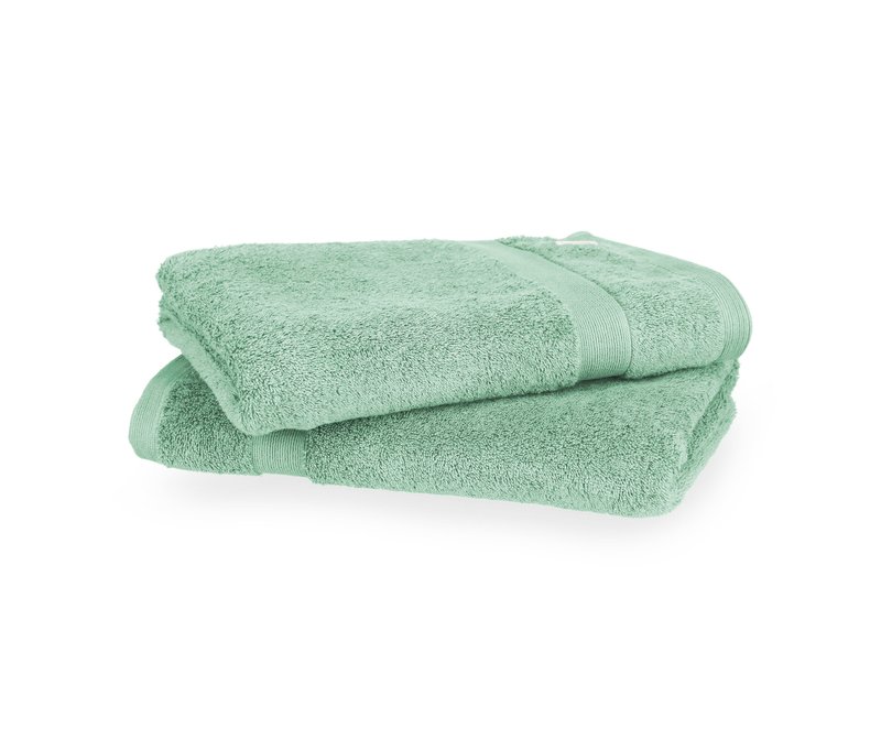 Tchibo - Schöner WOHNEN-Kollektion 2 Badetücher »Cuddly« - grün