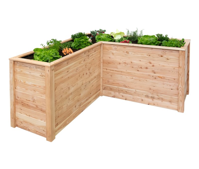 Tchibo - Hochbeet - 170,5x170x84cm - naturfarben - Holz