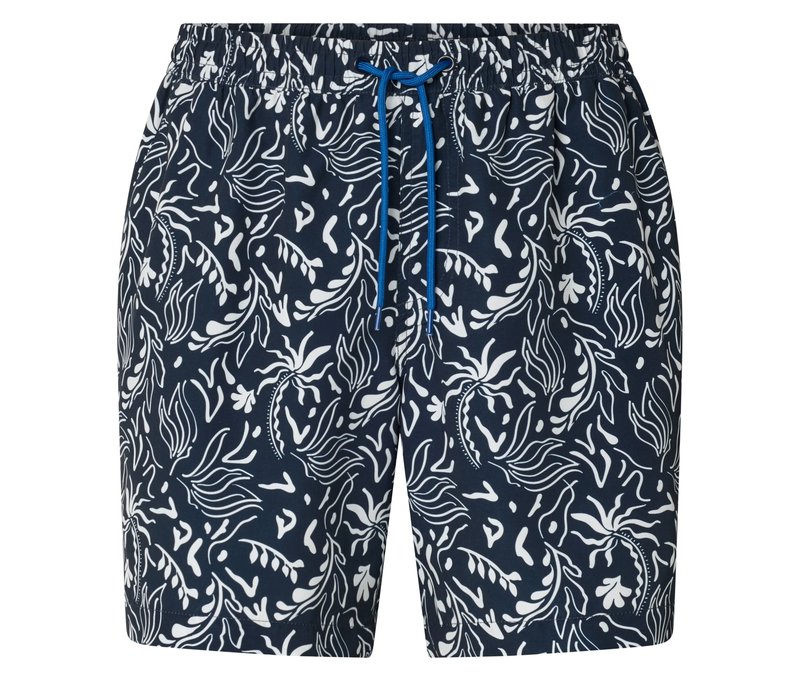 Tchibo - Badeshorts - Herren - Gr. L - weiß/print