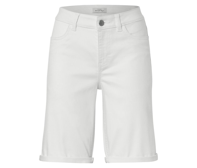 Tchibo - Bermuda-Jeans – »Fit Lea« - Damen - Gr. 40 - creme