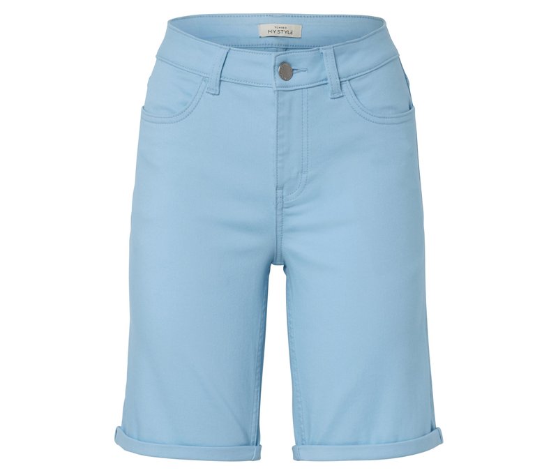 Tchibo - Bermuda-Jeans – »Fit Lea« - Damen - Gr. 46 - hellblau