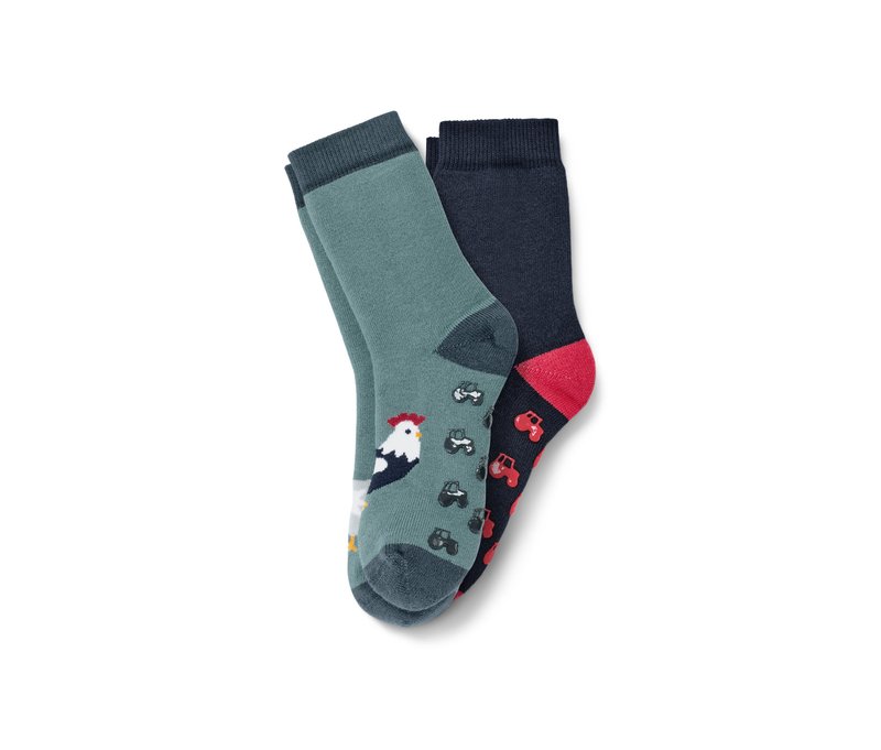 Tchibo - 2 Paar Kleinkind-Antirutsch-Socken - Baby - Gr. 23-26 - dunkelblau