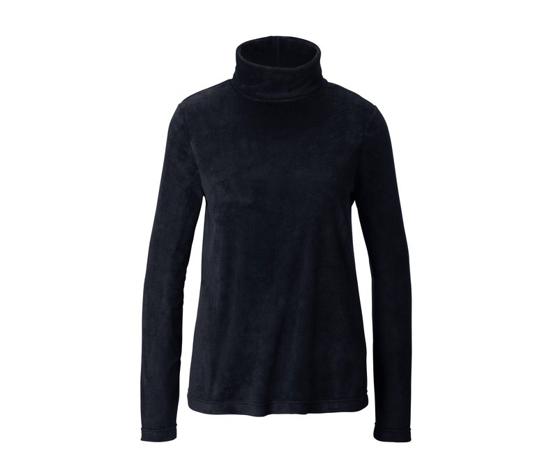 Tchibo - Microfleece-Rollkragenpullover - Damen - Gr. S - dunkelblau